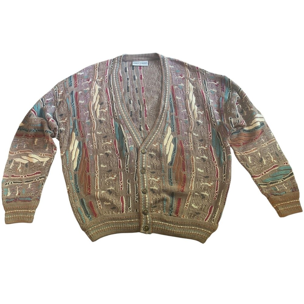 Vintage Carlo Alberto Sweater Mens XL Coogi Knit 90s Australia Pullover Jumper